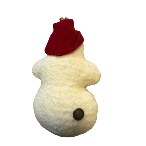 Woof & Poof Snowman with red Hat Ornament Plush Ultra Rare HTF - Picture 4 of 4